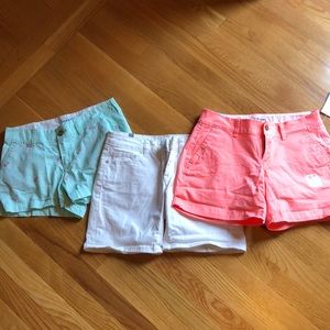3 pairs of size 0 shorts
